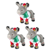 Dominick The Donkey Plush 3PCS