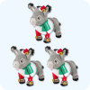Donkey Plush 3PCS