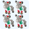 Donkey Plush 4PCS